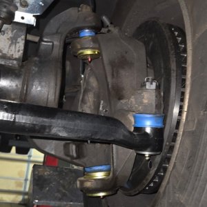 Front hub, rotor and tie rod end after a steering repair